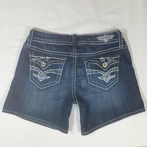 Hydraulic Bailey Embroidered Denim Shorts 5/6